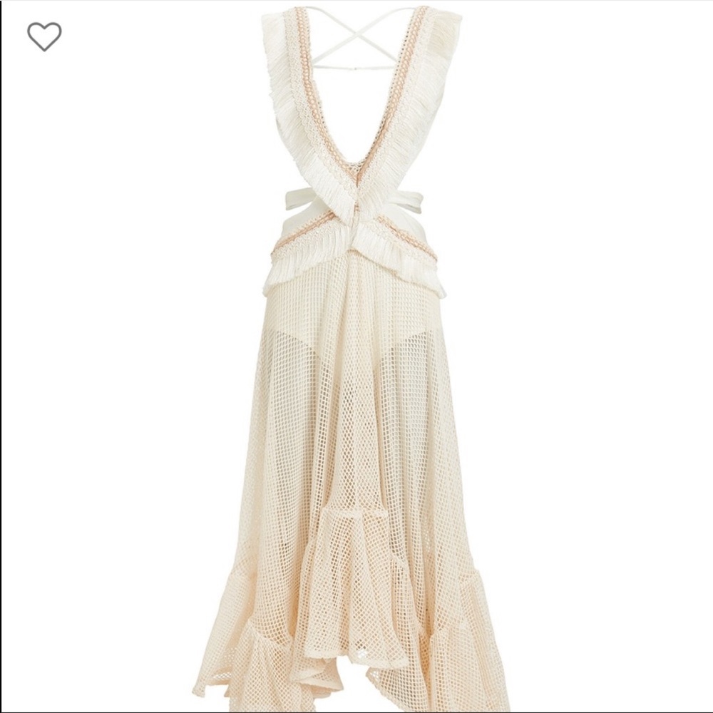 ISO PATBO FRINGE AND MESH CUTOUT MAXI